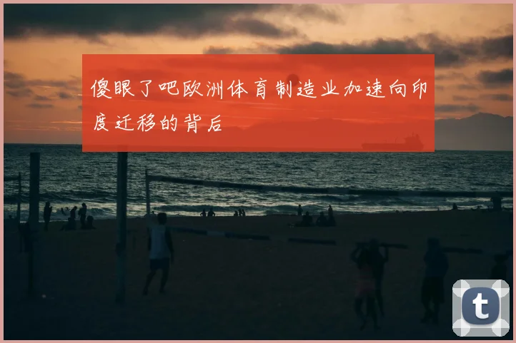 傻眼了吧欧洲体育制造业加速向印度迁移的背后